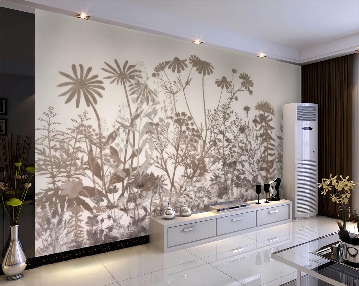 Fototapeta Na łące bogata roślinność