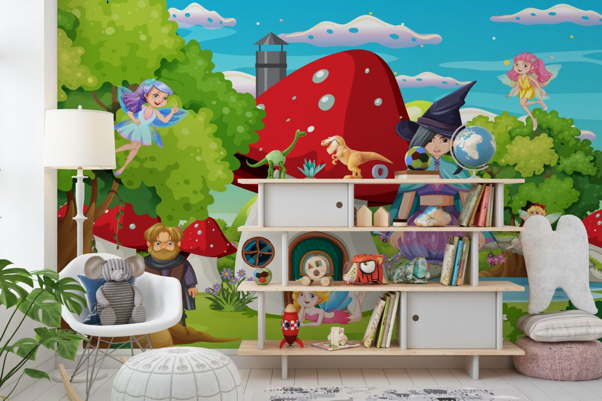 Fototapeta Legendarni mieszkańcy grzybów