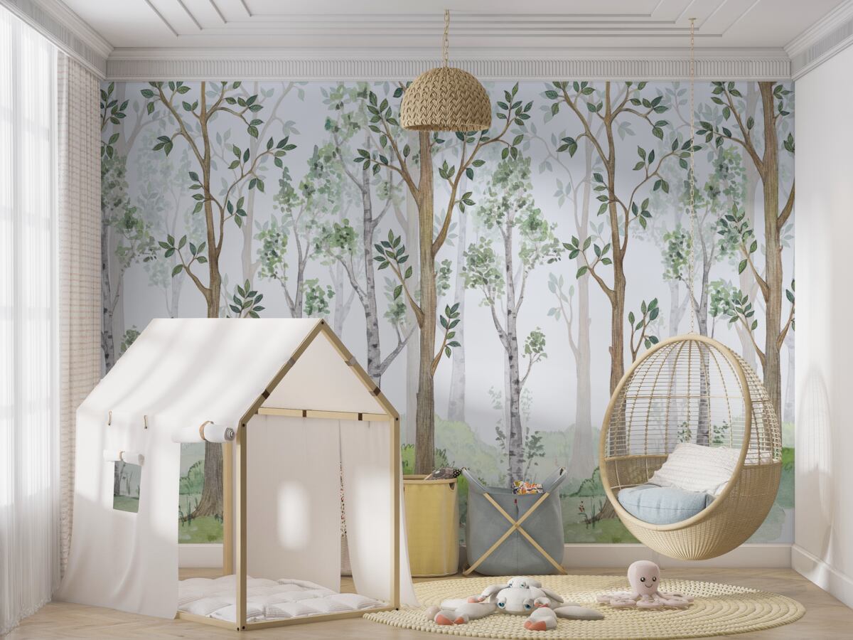 Fototapeta Smukły las mieszany