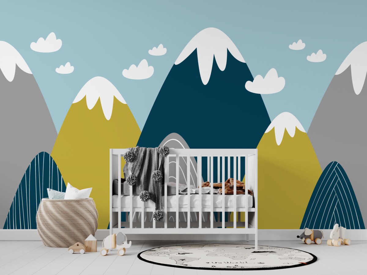 Fototapeta Ośnieżone szczyty górskie