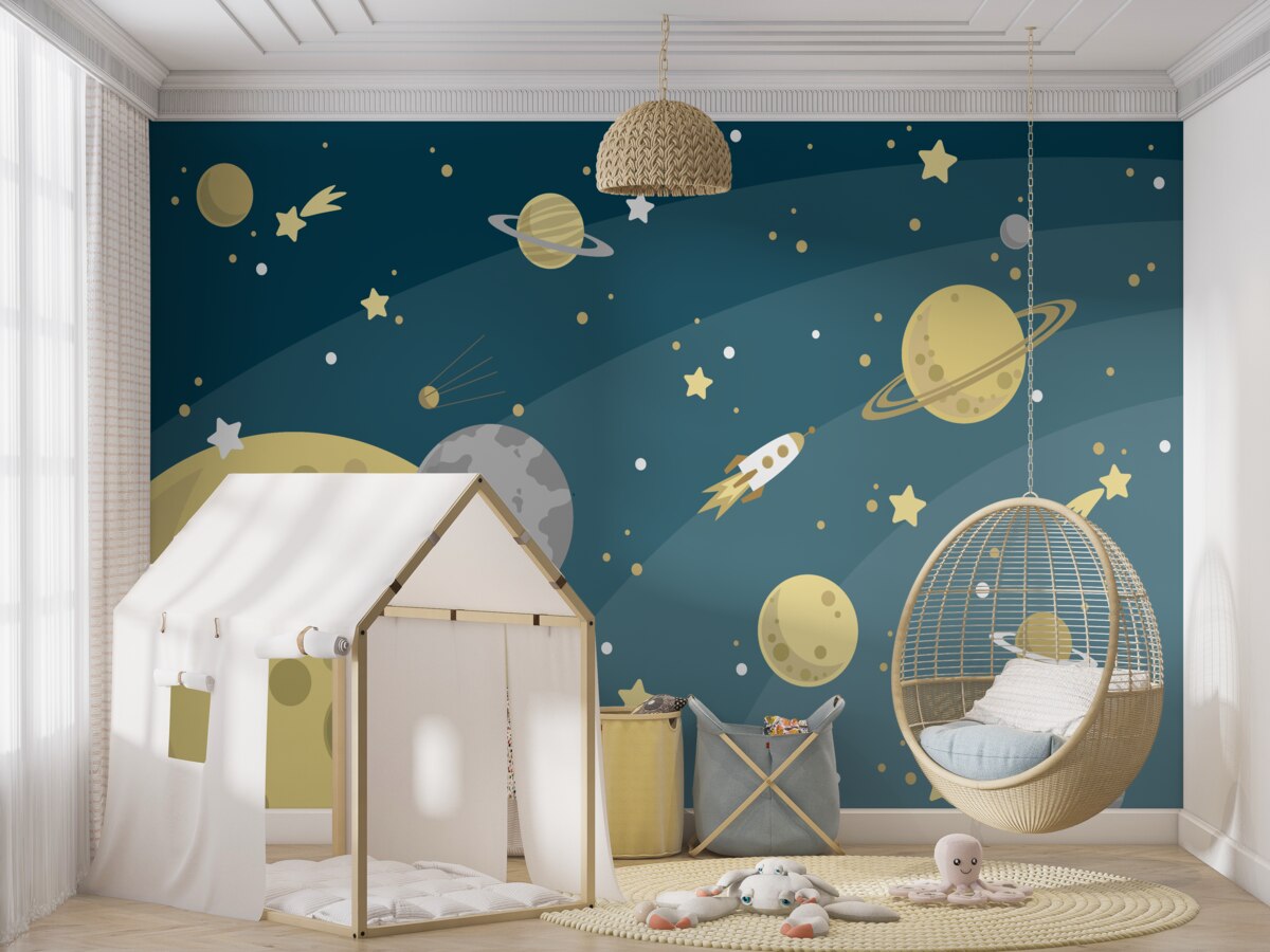 Fototapeta Przestrzeń i planety z gwiazdami