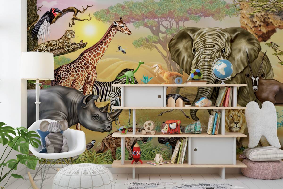 Fototapeta Duża tropikalna rodzina