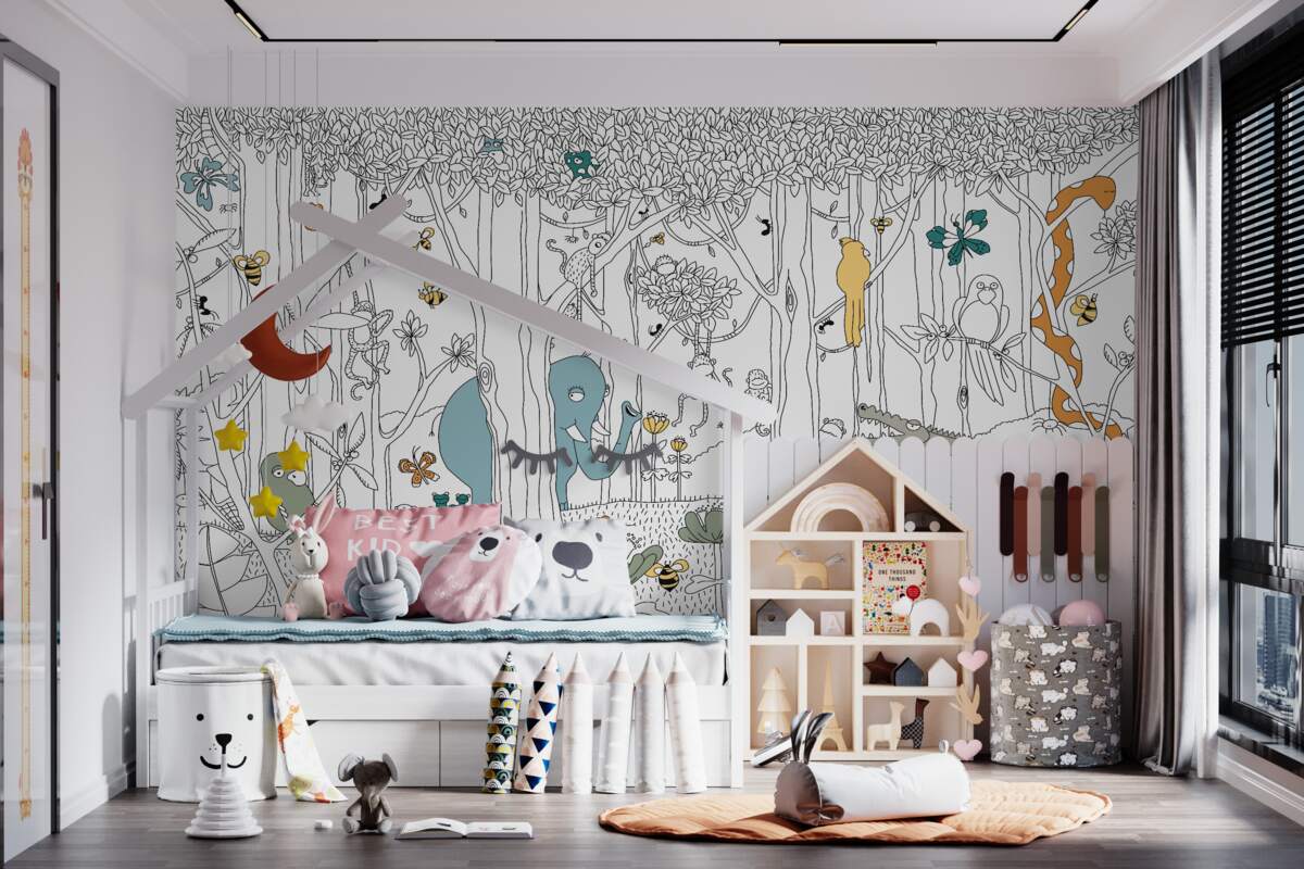 Fototapeta Zwierzęta leśne dla dzieci