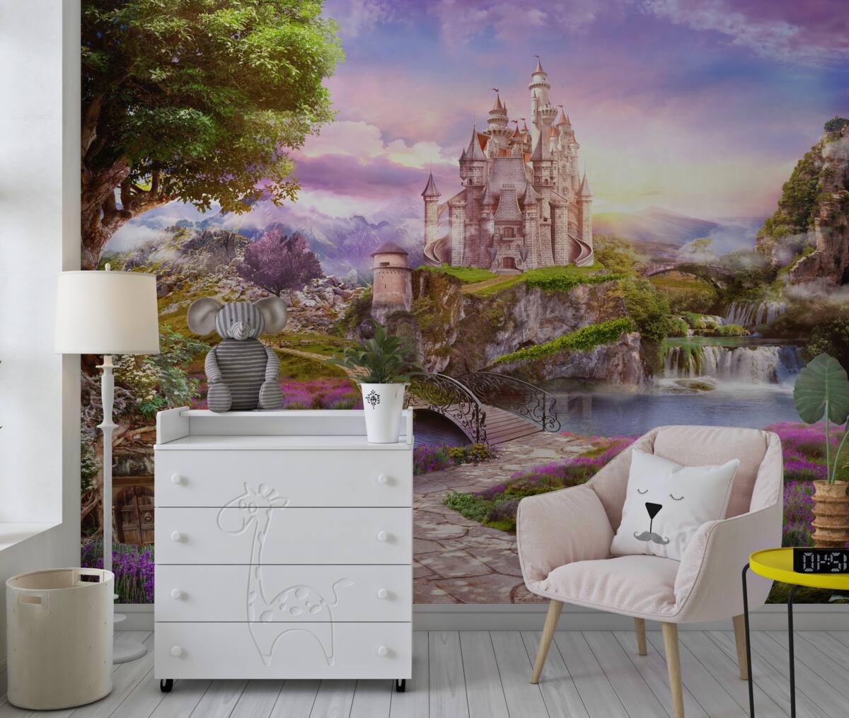 Fototapeta Twierdza po drugiej stronie rzeki jest fantastyczna