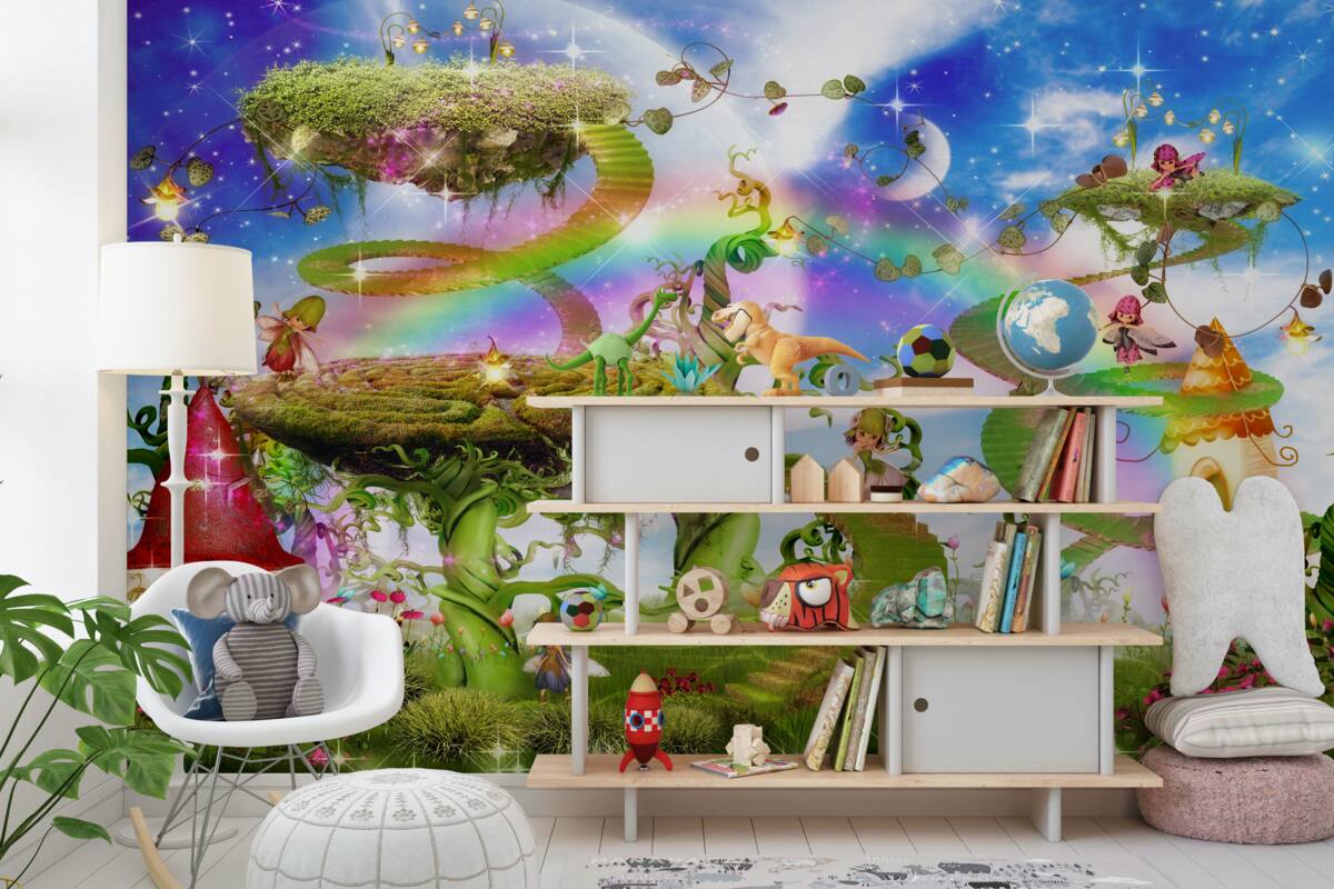 Fototapeta Bajkowe miasto w chmurach