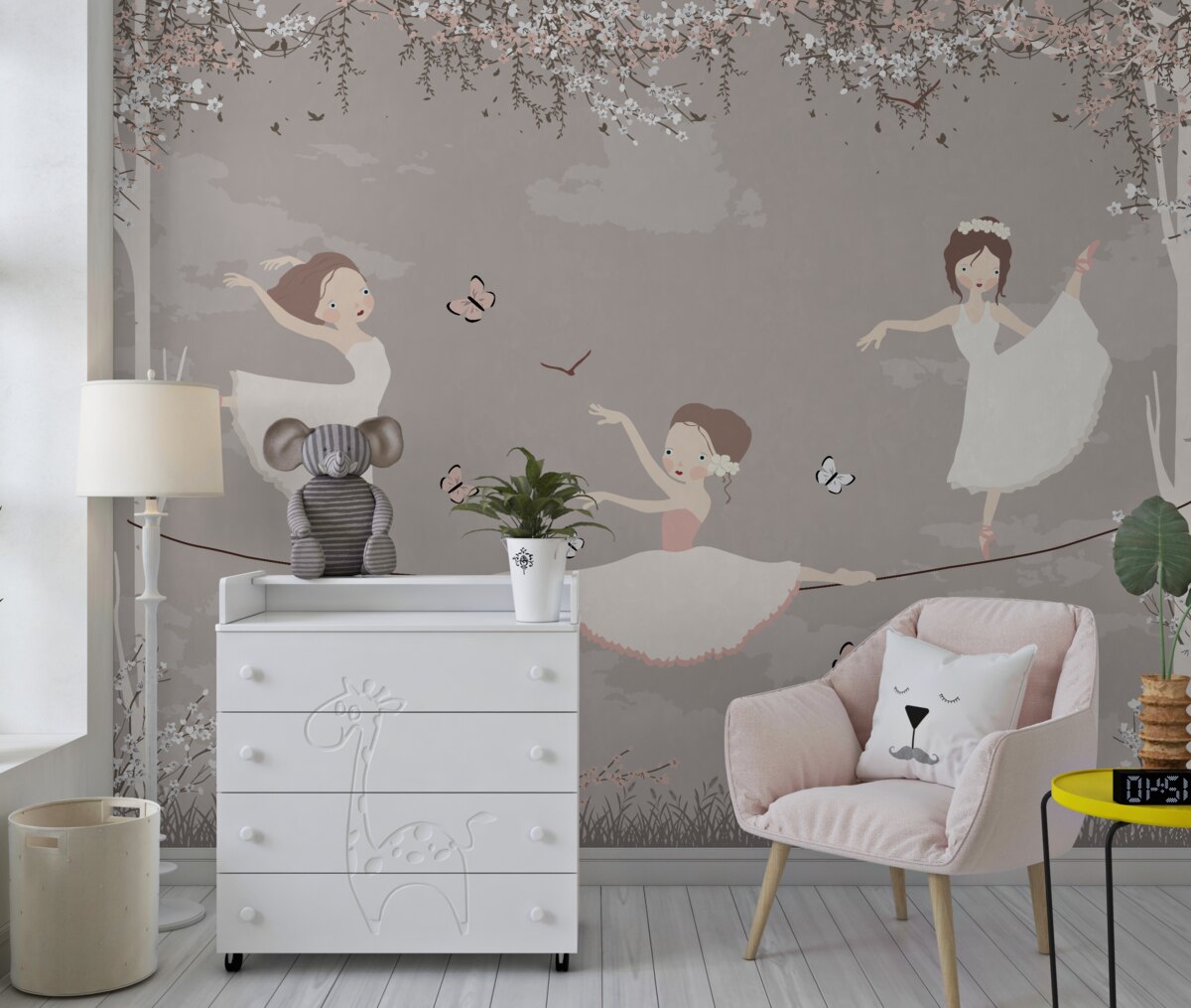 Fototapeta Akrobatyczne dziewczyny na linie