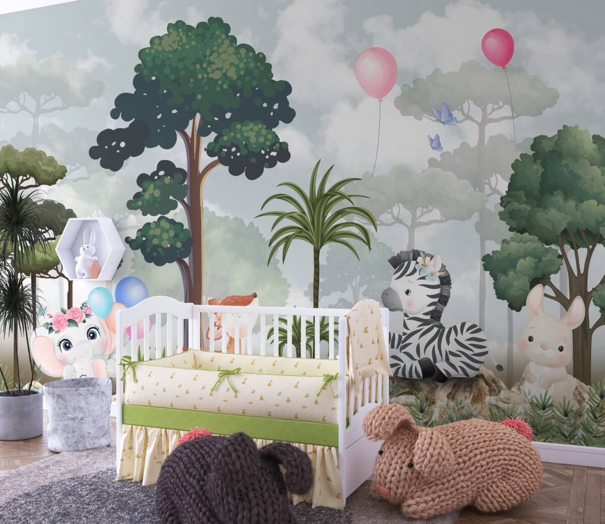 Fototapeta Zwierzęta leśne świętują urodziny