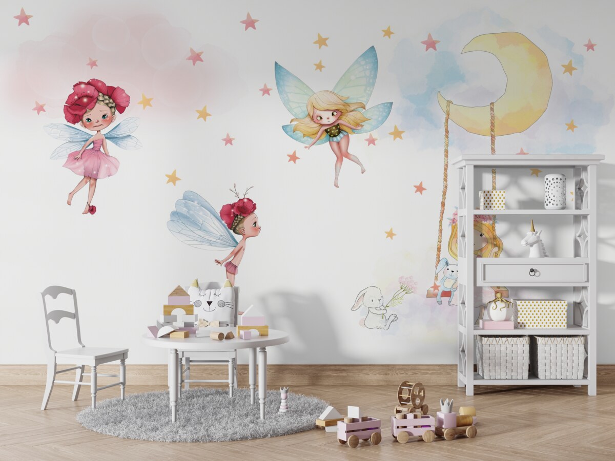 Fototapeta Młode wróżki ze skrzydłami