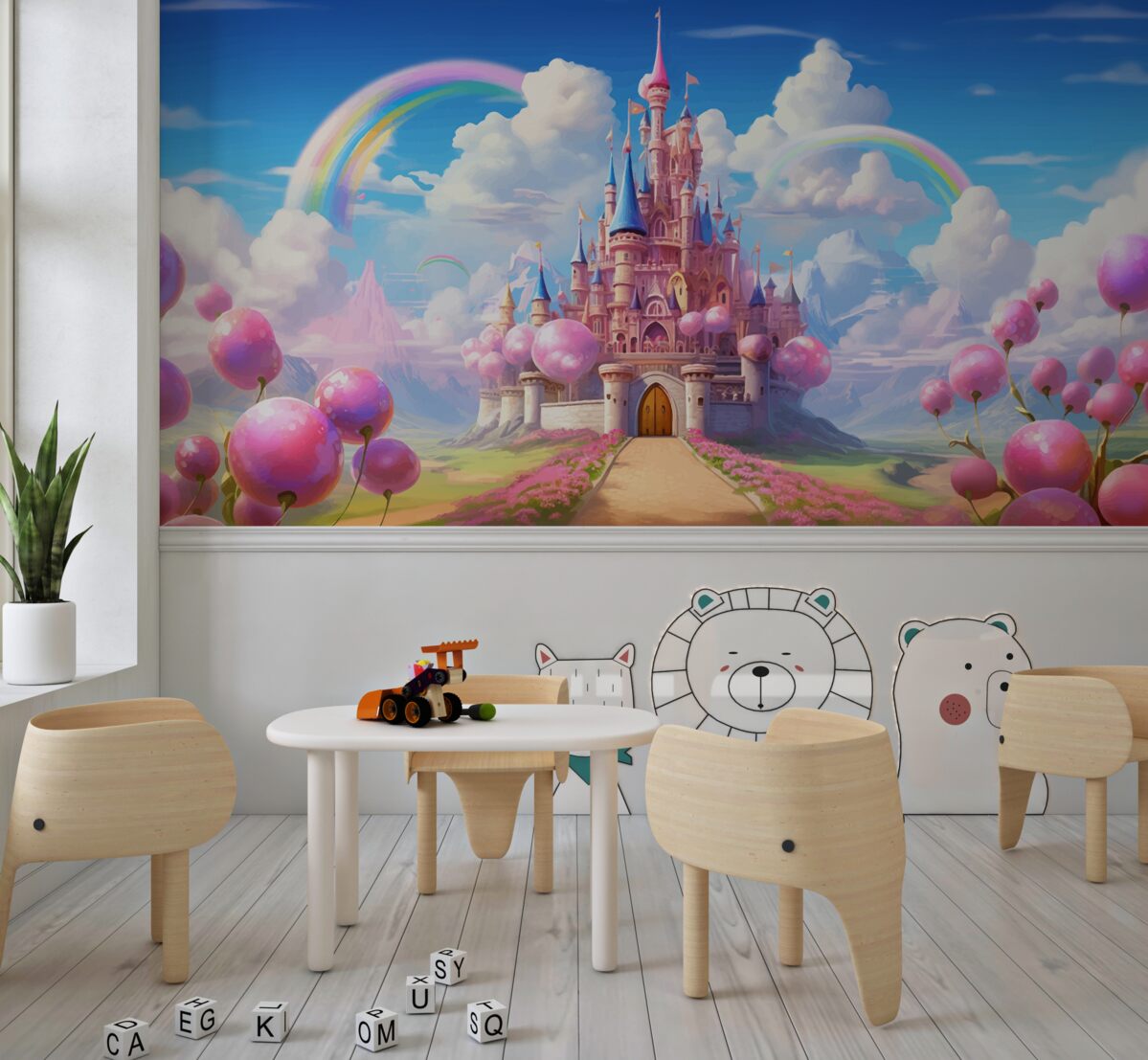 Fototapeta Zamek nie do zdobycia bajkowej księżniczki