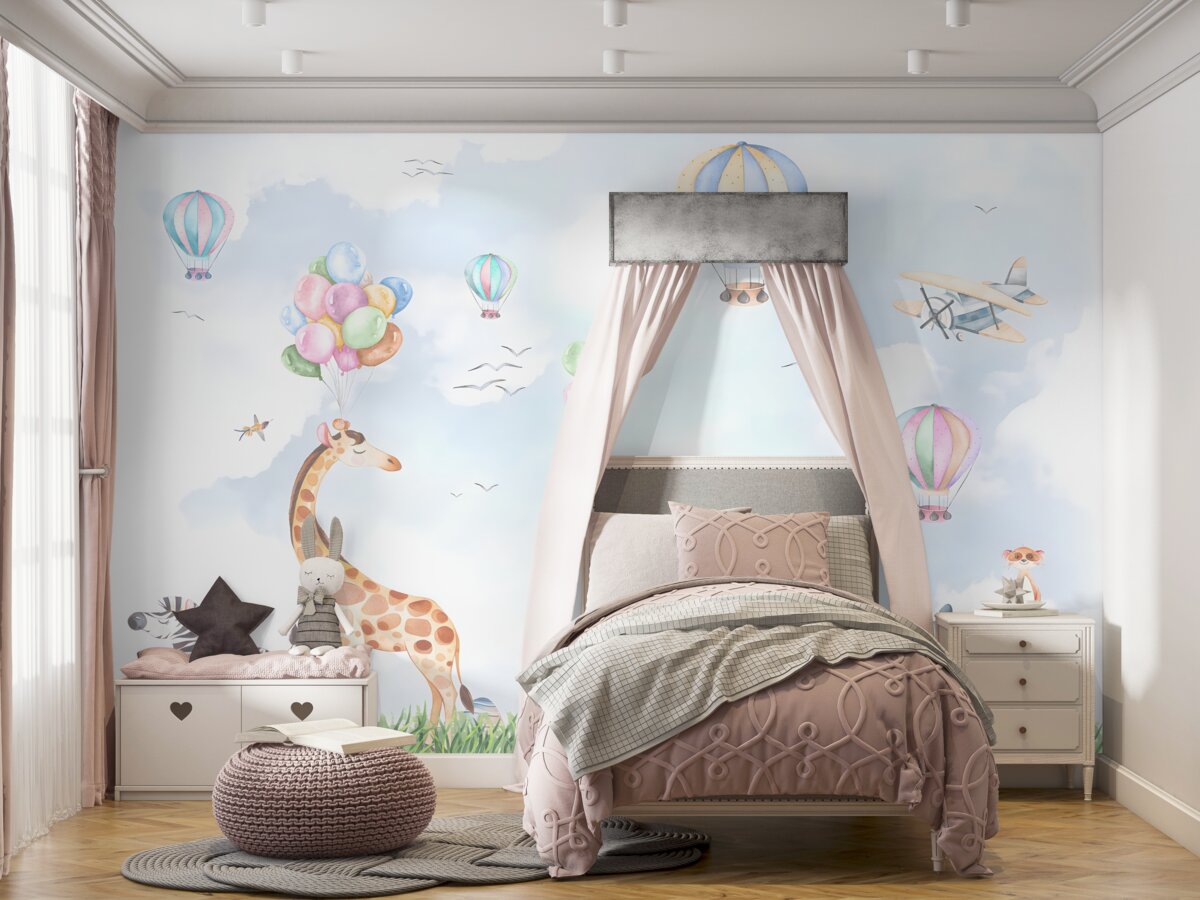 Fototapeta Zwierzęta i balony