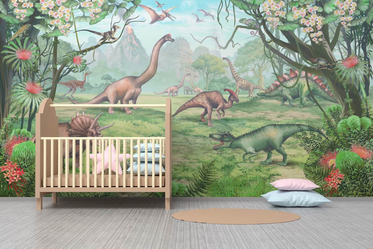 Fototapeta Dinozaury na spacer