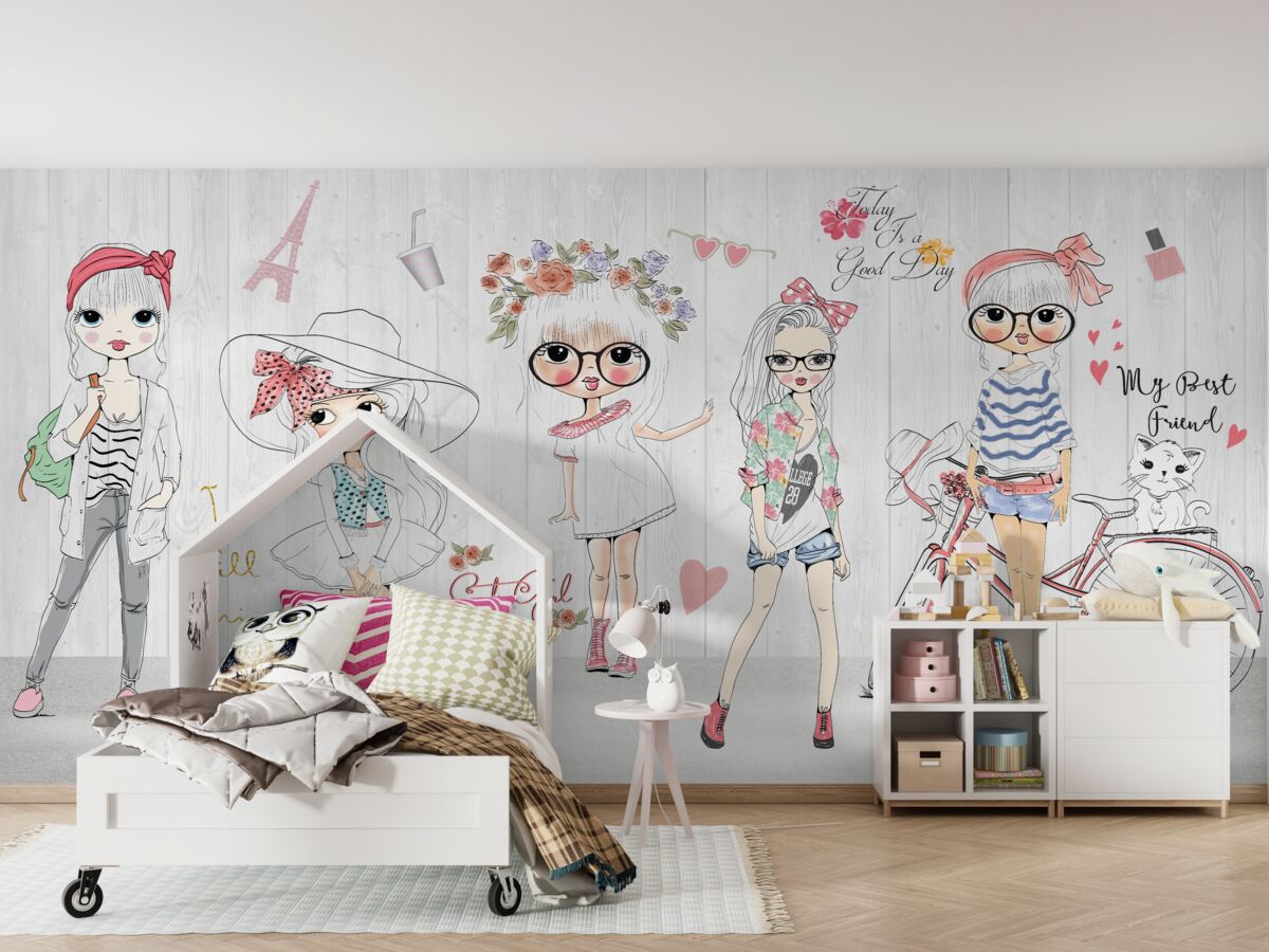 Fototapeta Eleganckie i stylowe dziewczyny