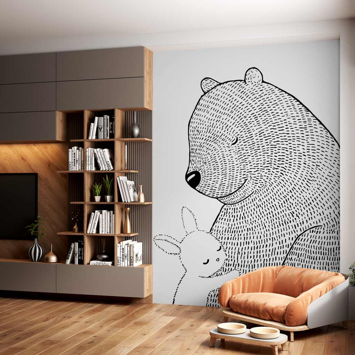 Fototapeta Niedźwiedź i króliczek