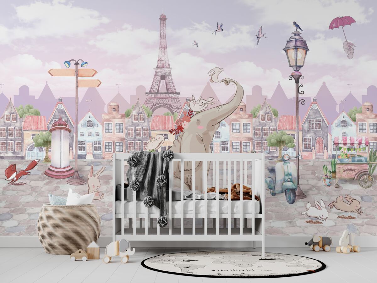 Fototapeta Słoń przybył do miasta