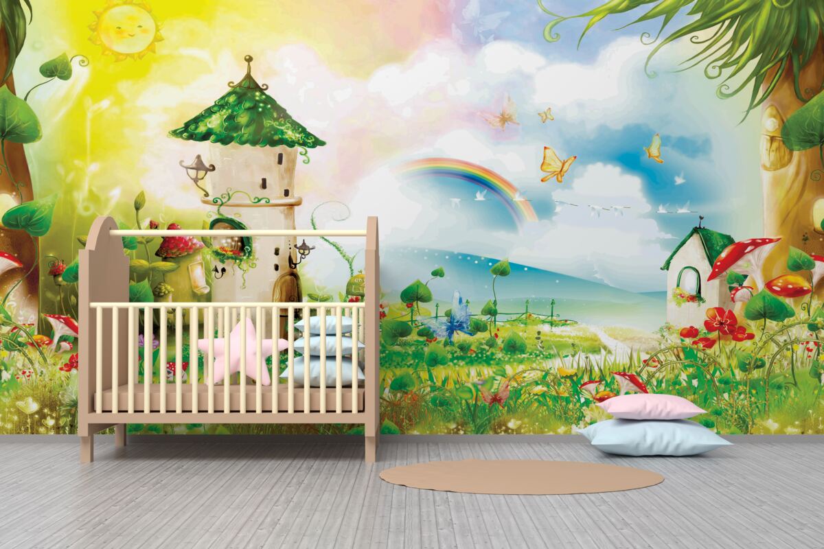 Fototapeta Wysoka wieża w lesie