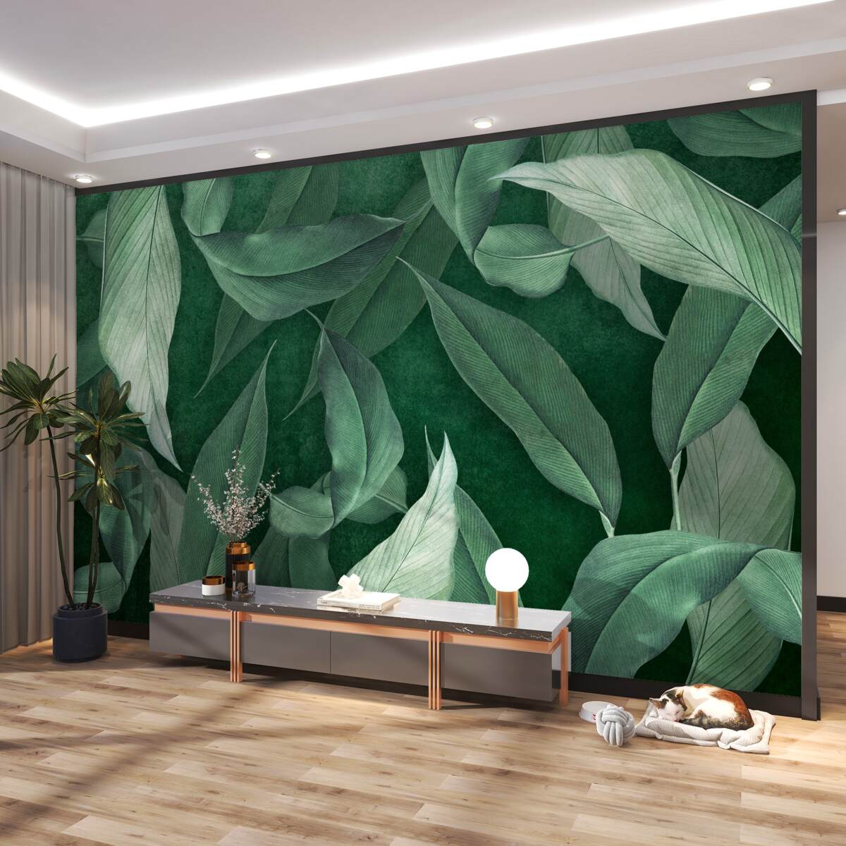 Fototapeta Zielone liście paproci