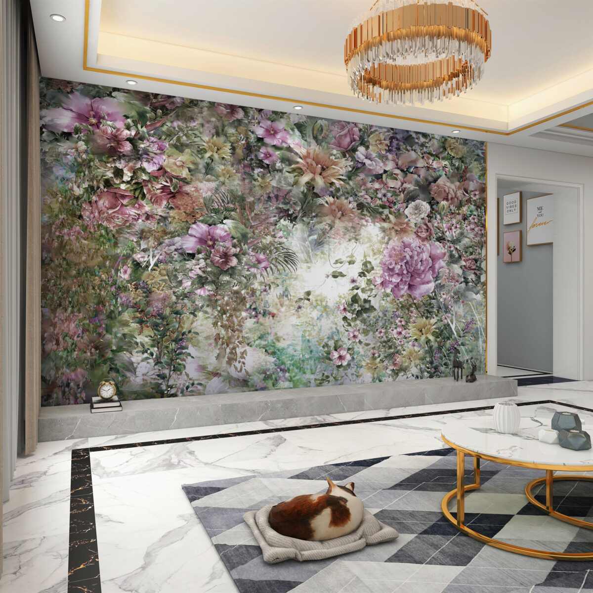 Fototapeta Bogata roślinność w ogrodzie