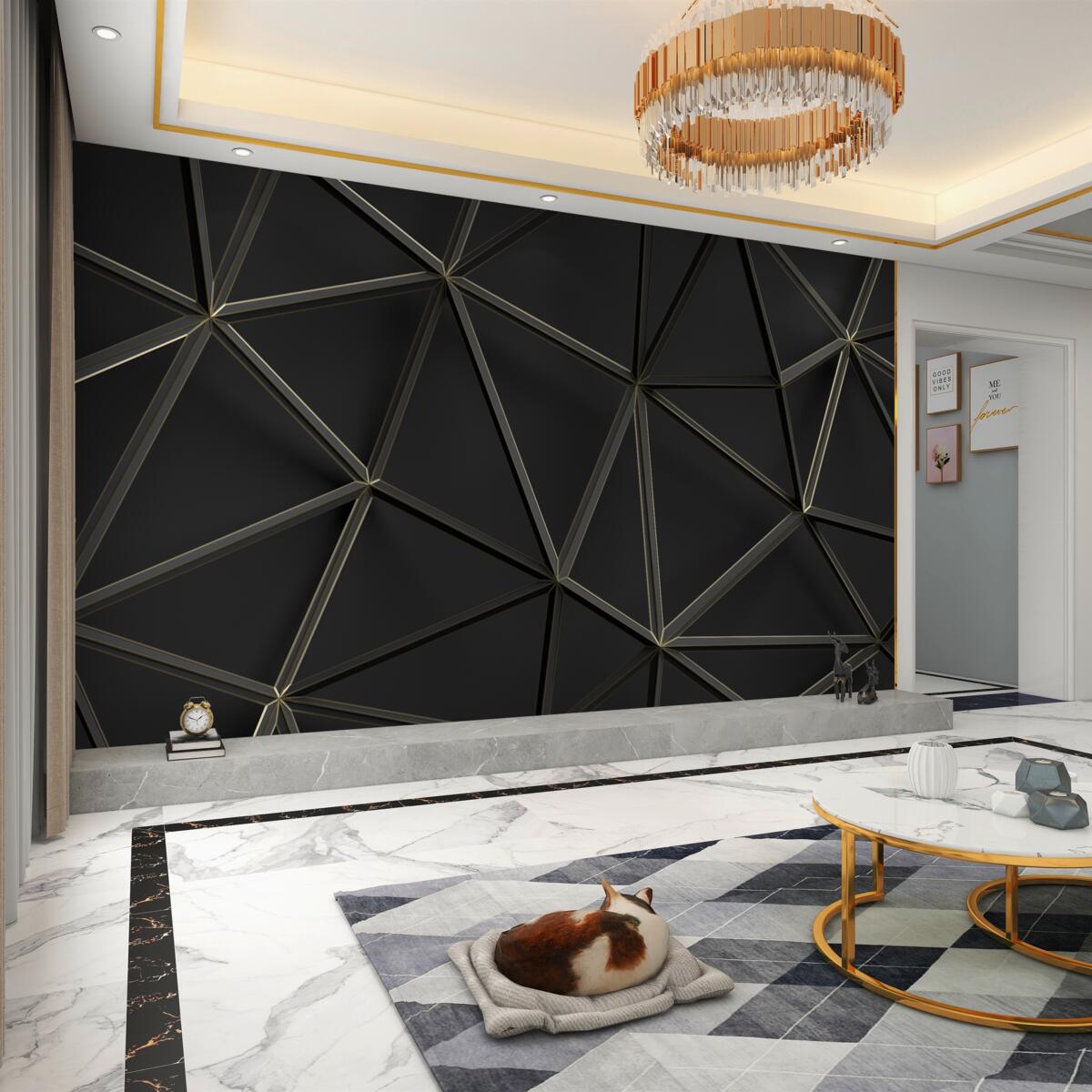 Fototapeta Witraż czarny