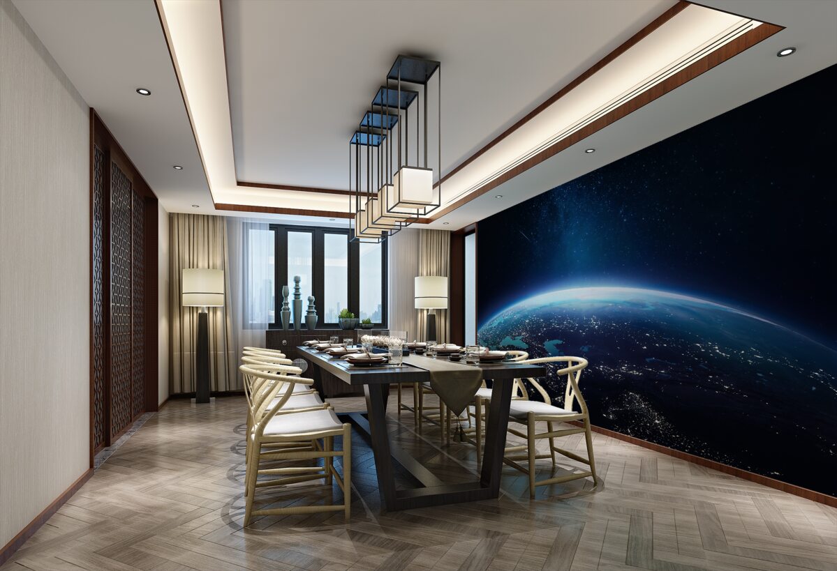 Fototapeta Powierzchnia Ziemi nocą