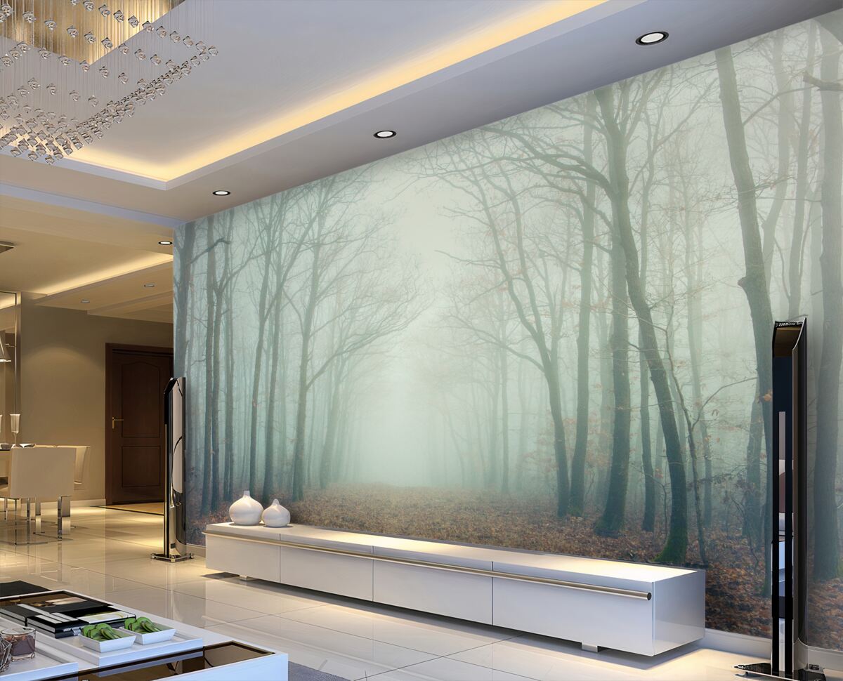 Fototapeta Zimna jesienna droga