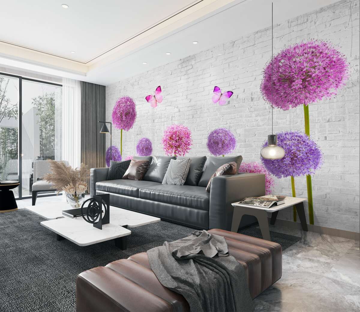 Fototapeta Wielokolorowe puszyste mlecze