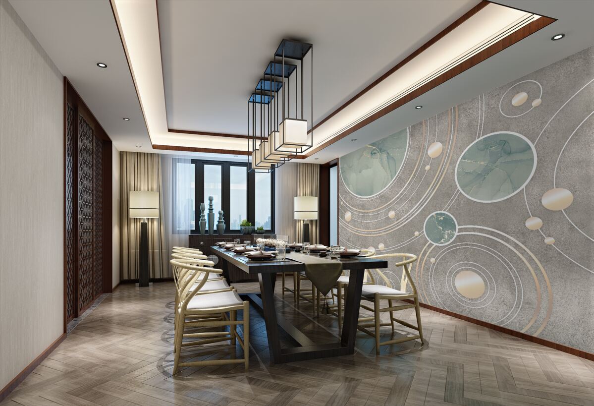 Fototapeta Streszczenie okręgi przestrzeni