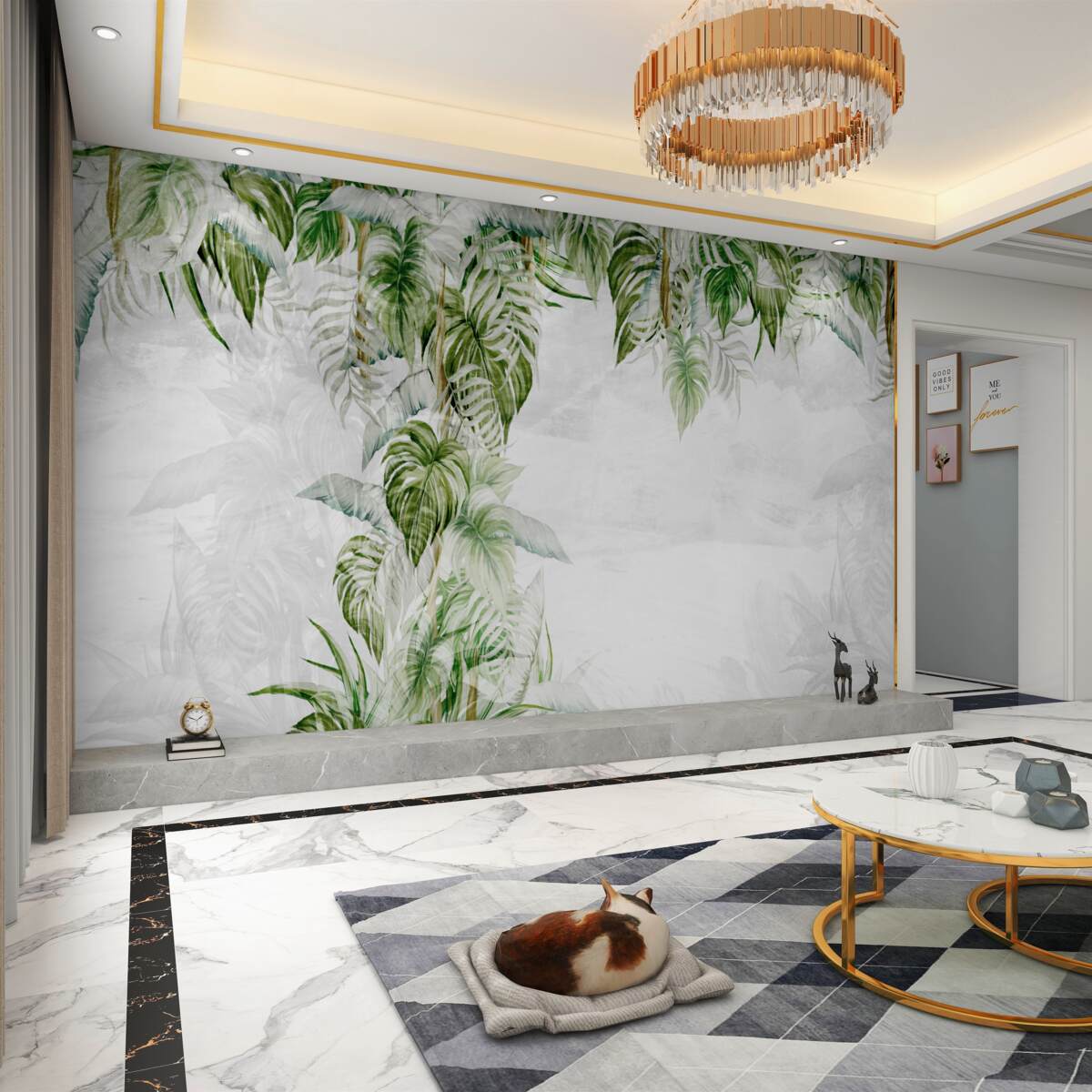 Fototapeta Zielone liście tropikalne