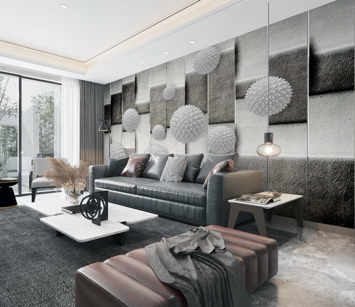 Fototapeta Ostre kule i geometria