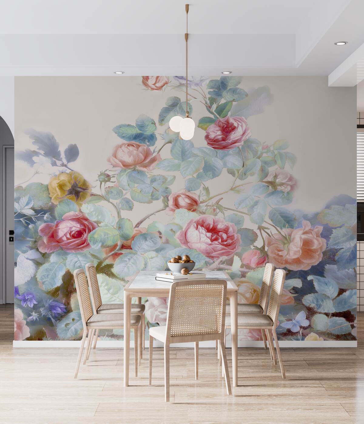 Fototapeta Akwarela pąki róż