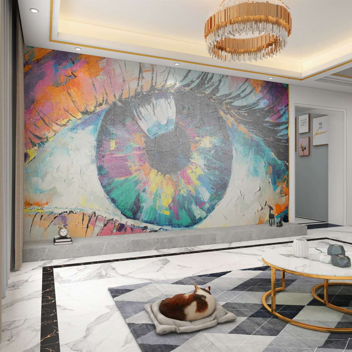 Fototapeta Źrenica oka z bliska