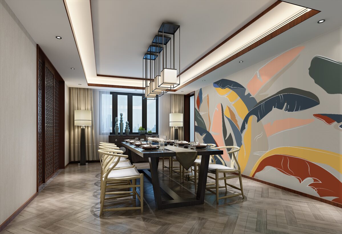 Fototapeta Wysokie, błyszczące liście paproci