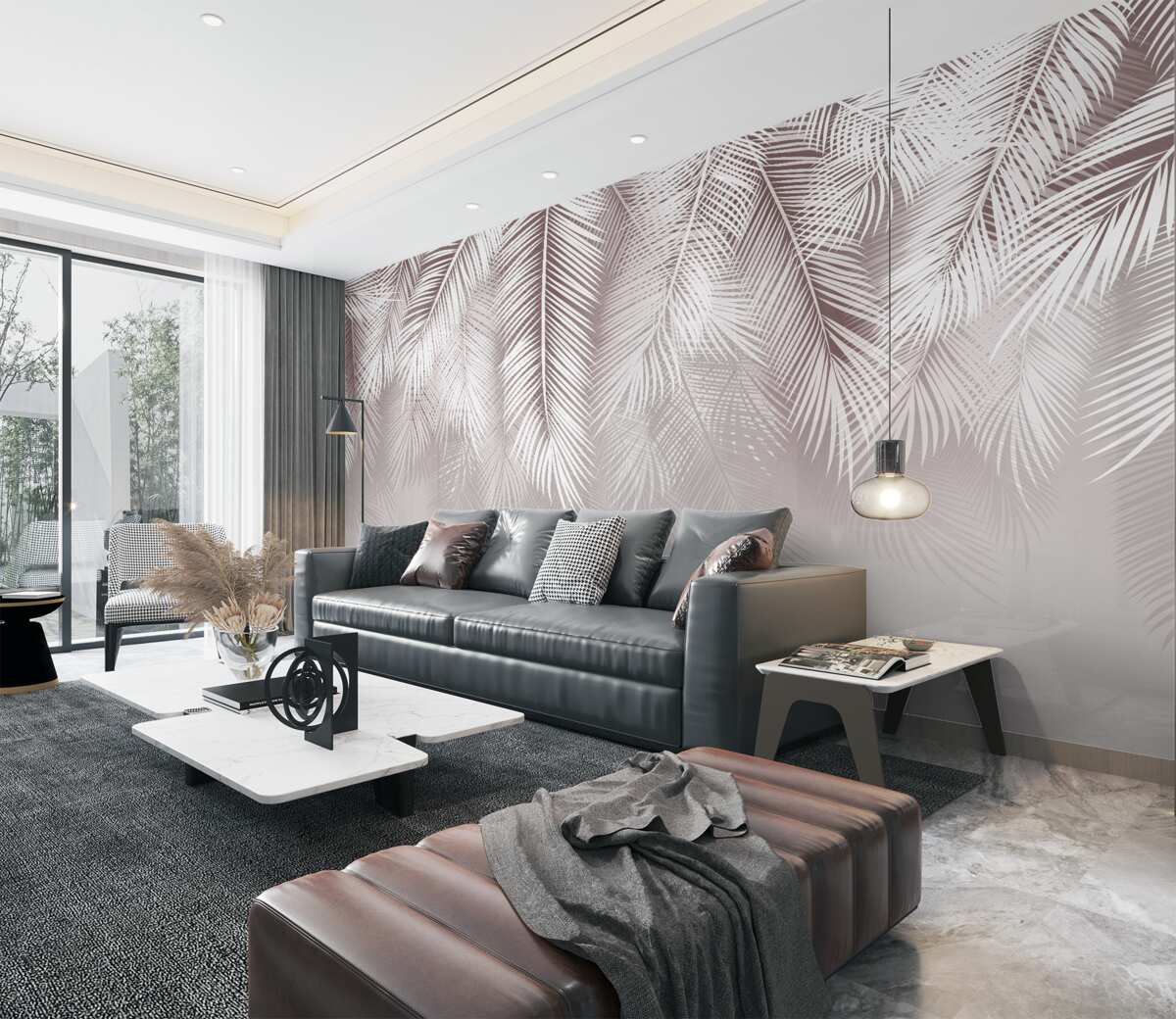 Fototapeta Spadają białe pióra