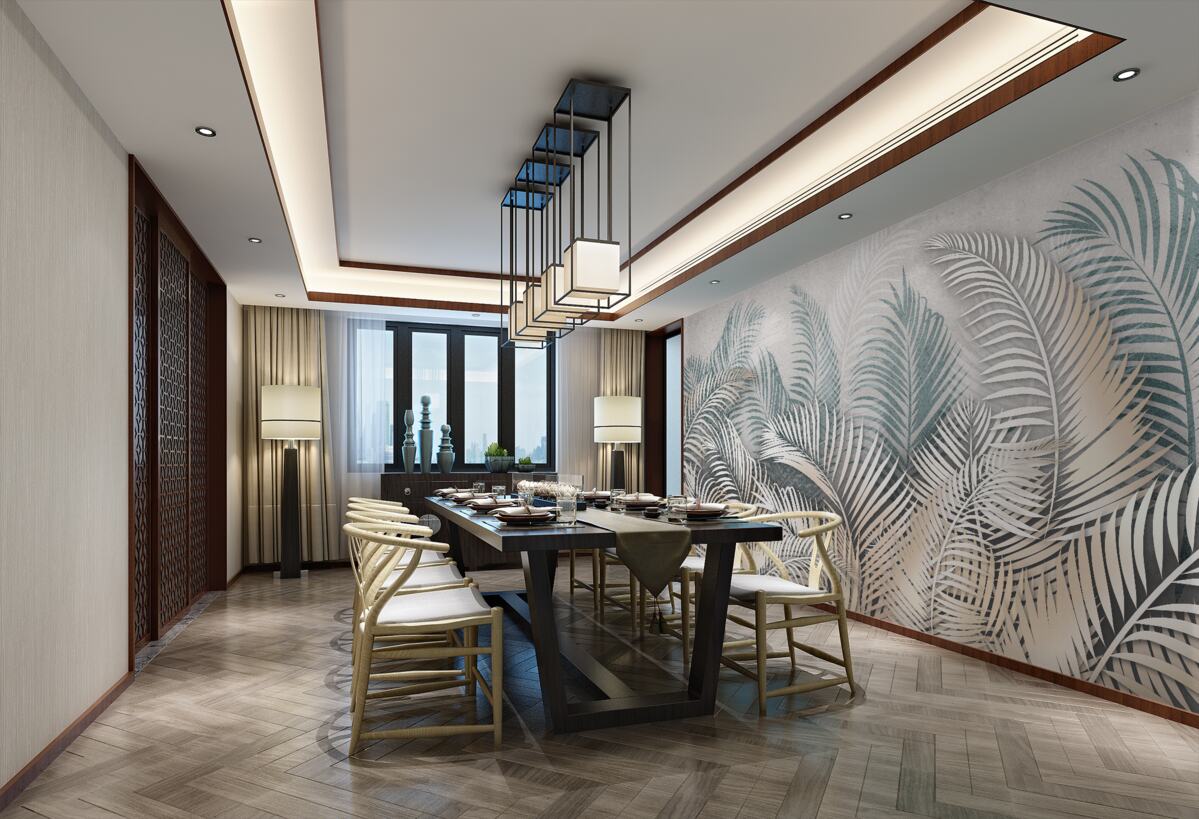 Fototapeta Brązowe i zielone liście paproci