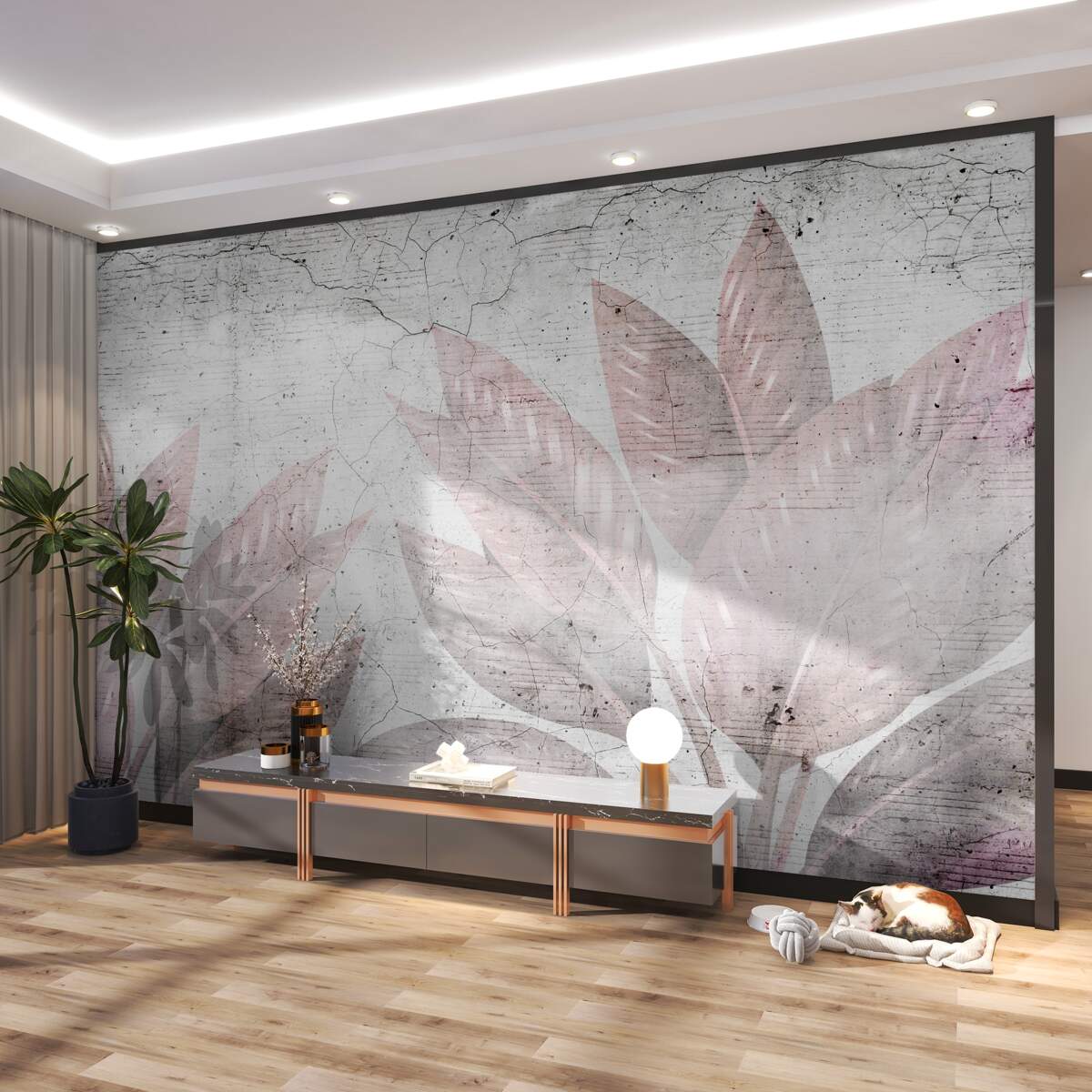 Fototapeta Paproć w akwareli