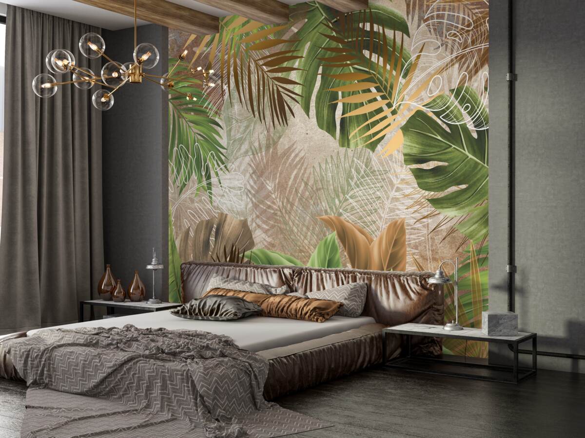 Fototapeta Duże liście tropikalnej dżungli