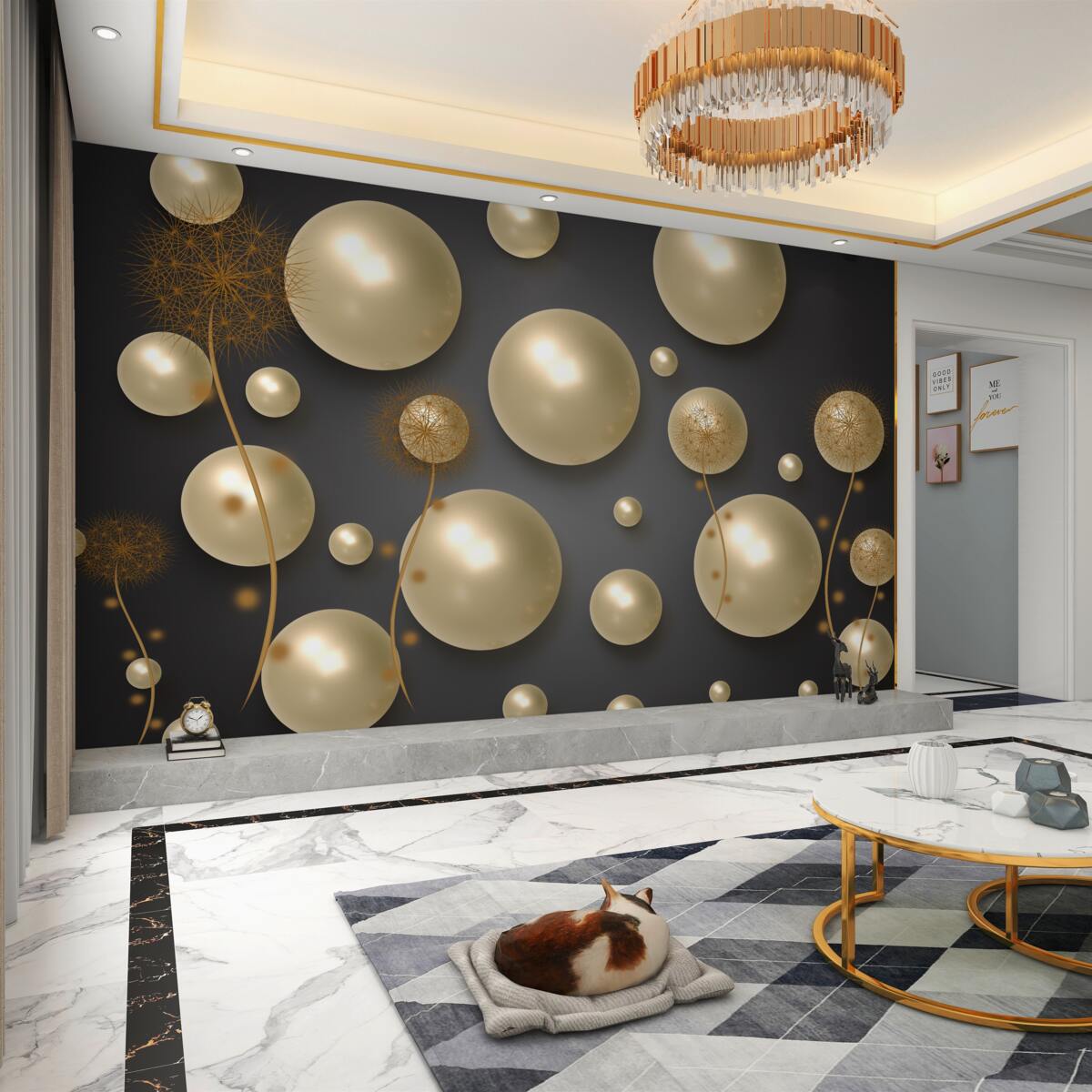 Fototapeta Mniszek abstrakcyjny 3D