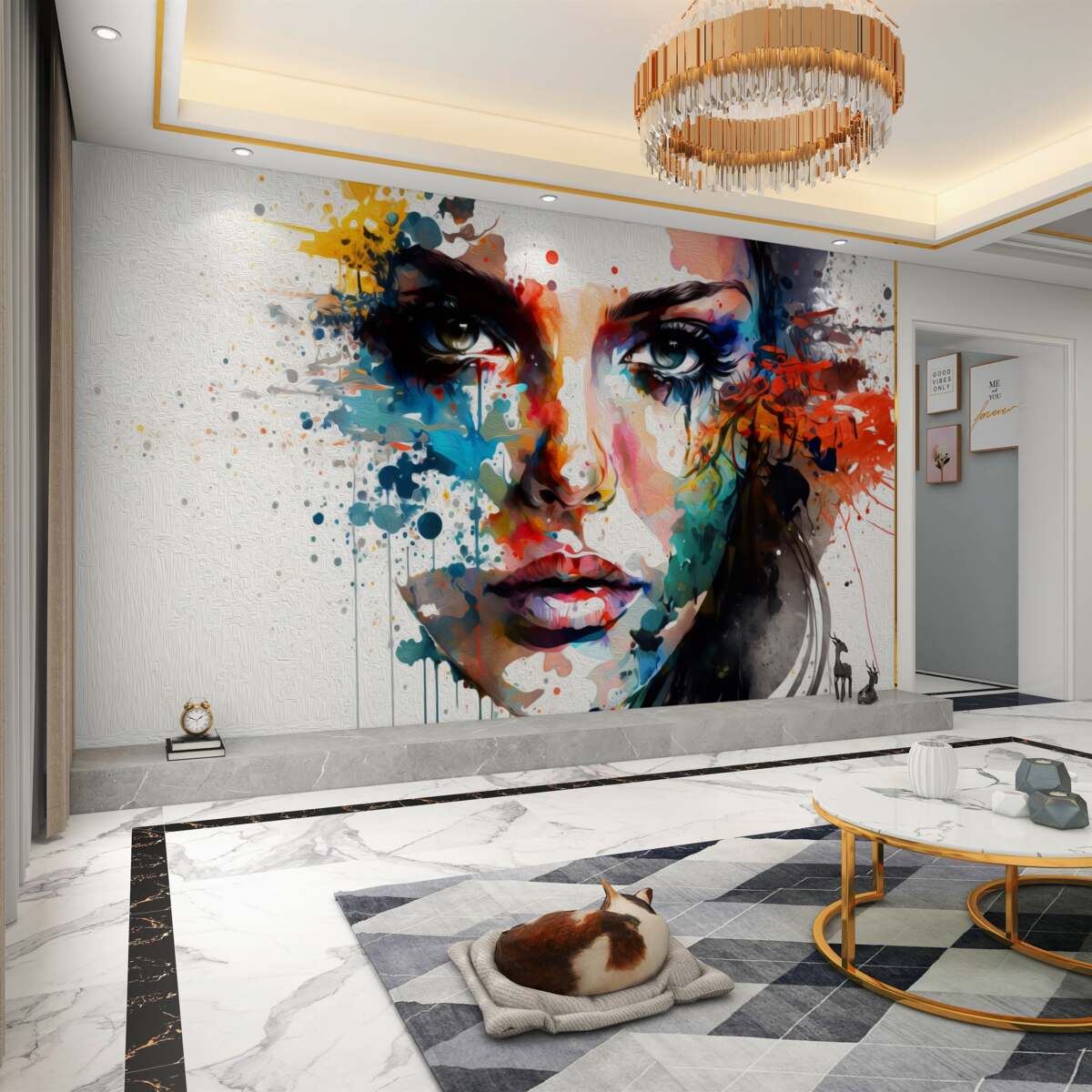 Fototapeta Dziewczyna w jasnych kolorach