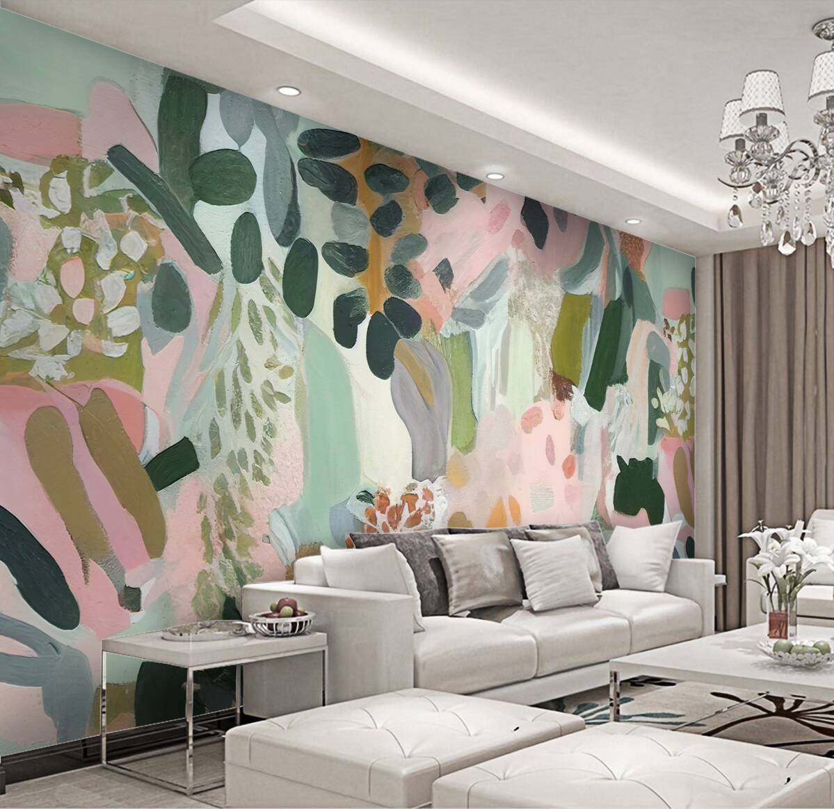 Fototapeta Abstrakcyjne liście dżungli