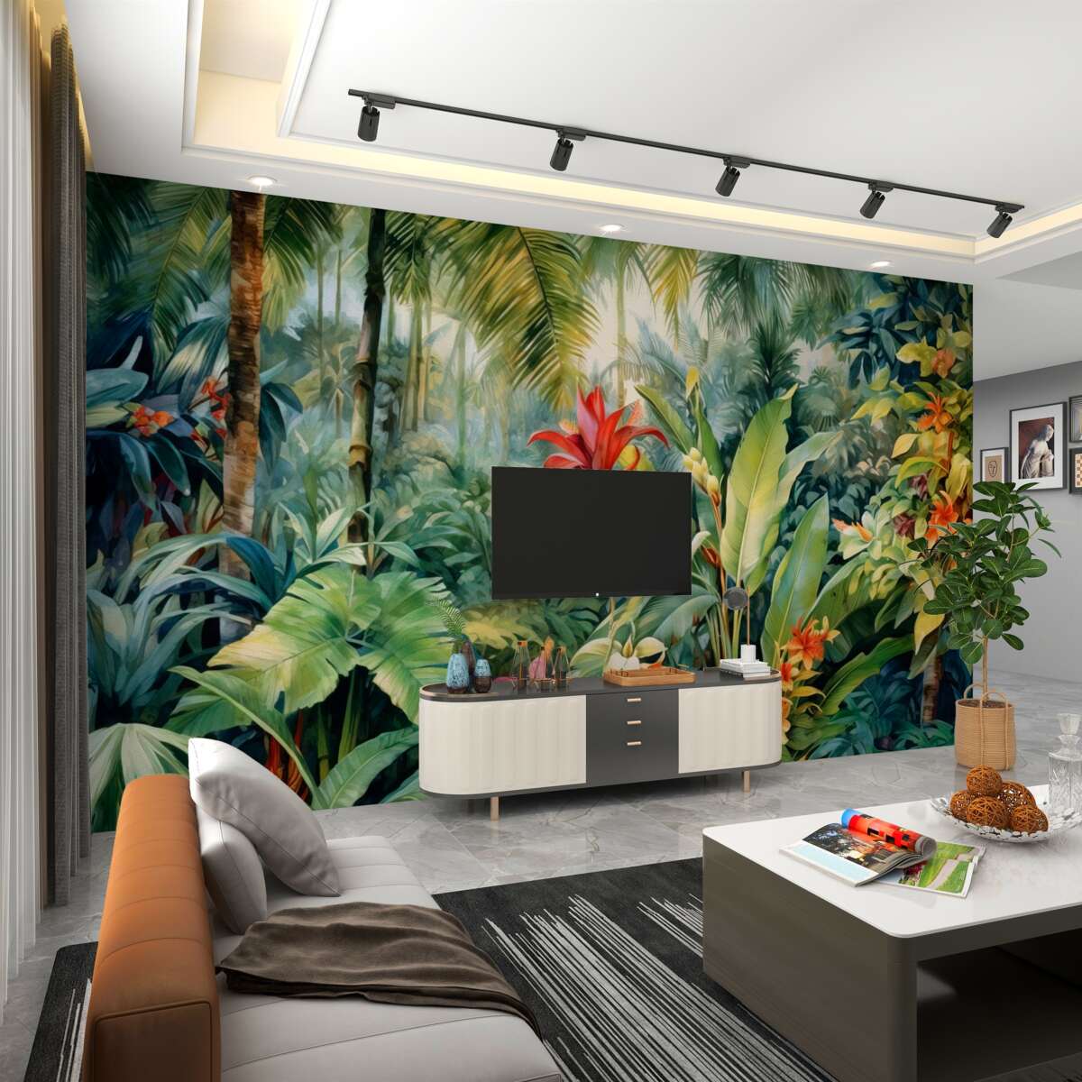 Fototapeta Wspaniała różnorodność tropikalnej roślinności