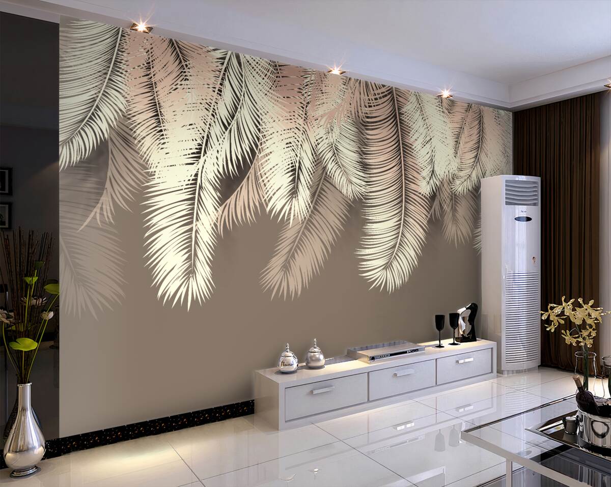 Fototapeta Wiszące puszyste liście