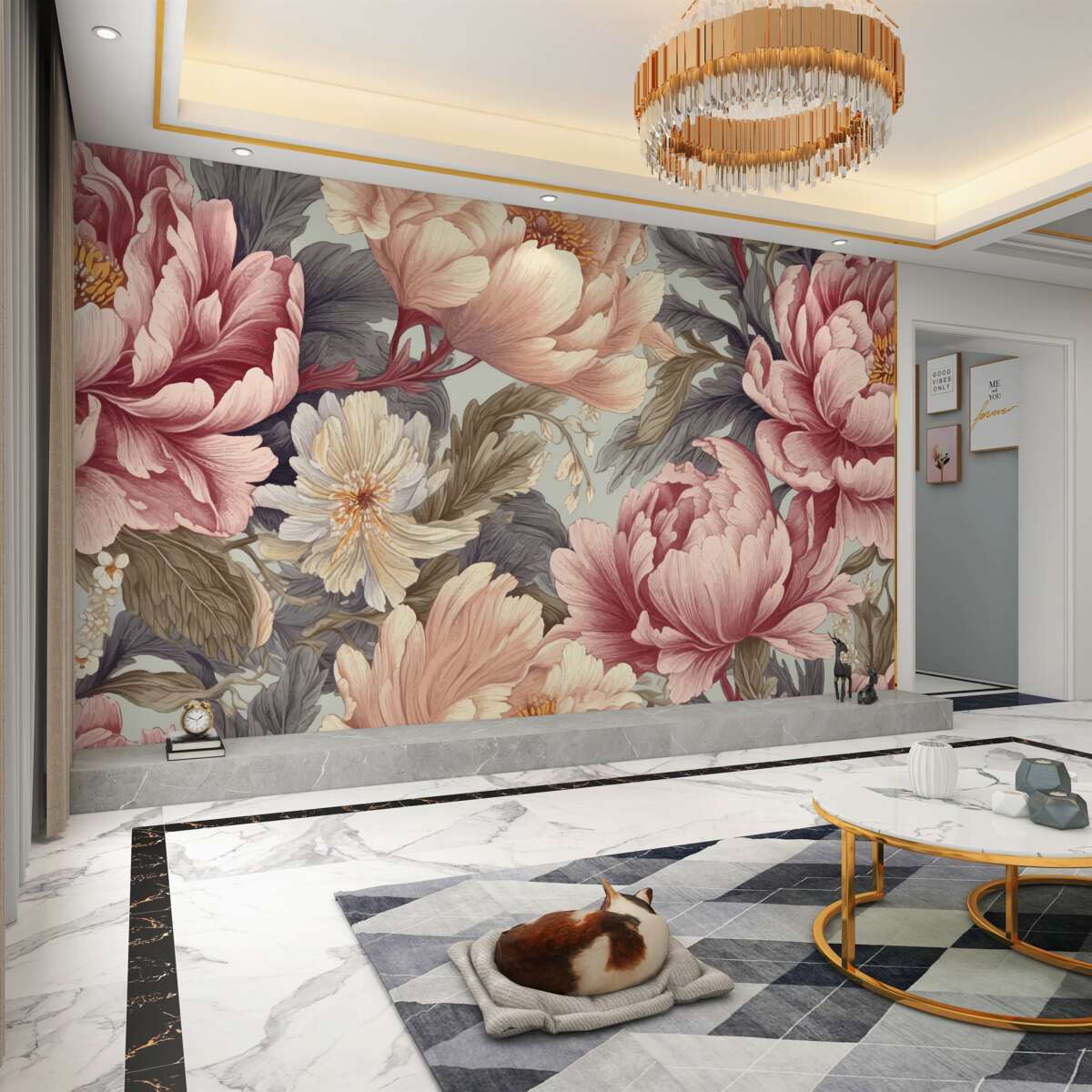 Fototapeta Duże kwiaty w pąku