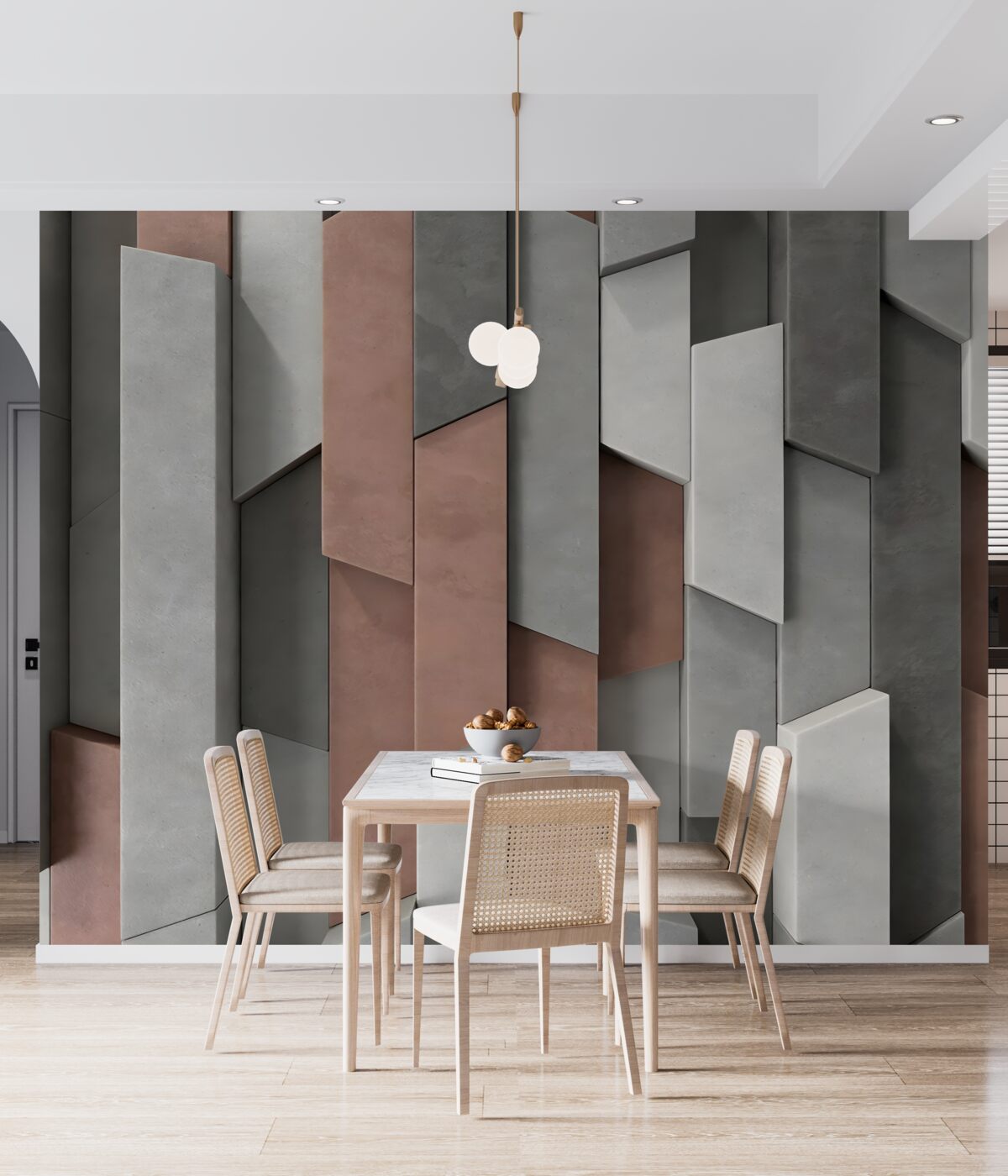 Fototapeta Wolumetryczne formy pionowe