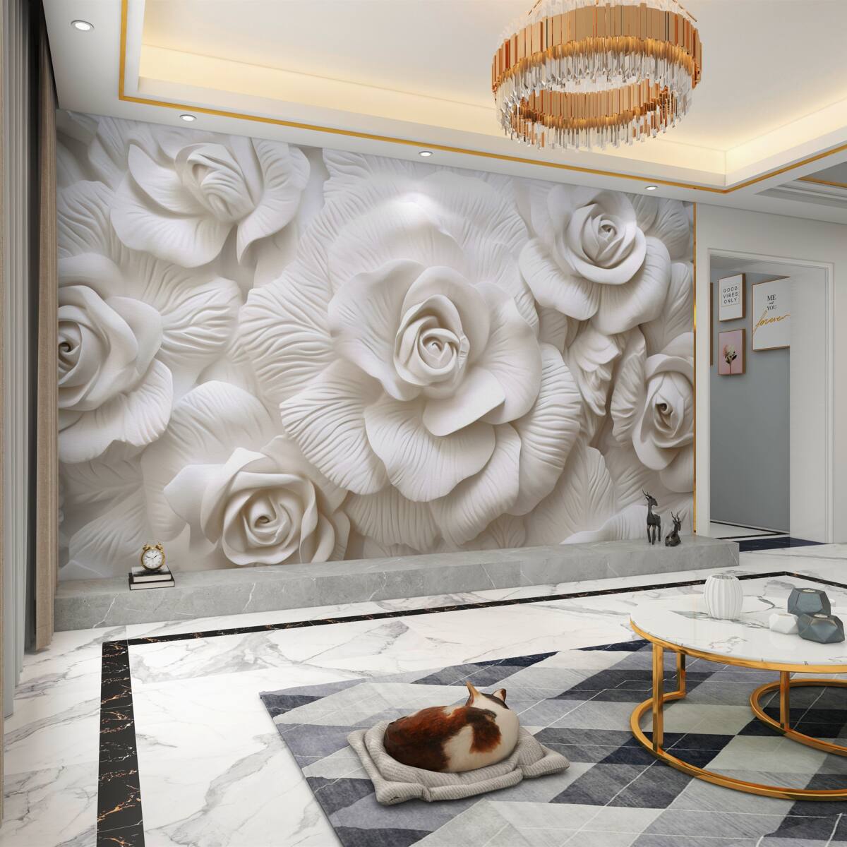 Fototapeta Róże o delikatnej fakturze