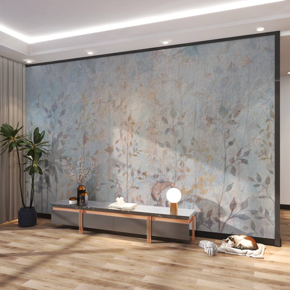 Fototapeta Akwarela cienkie gałęzie