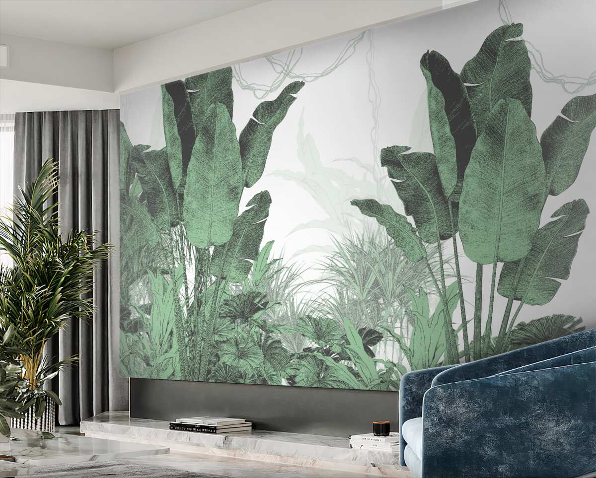 Fototapeta Duże, duże liście tropikalne