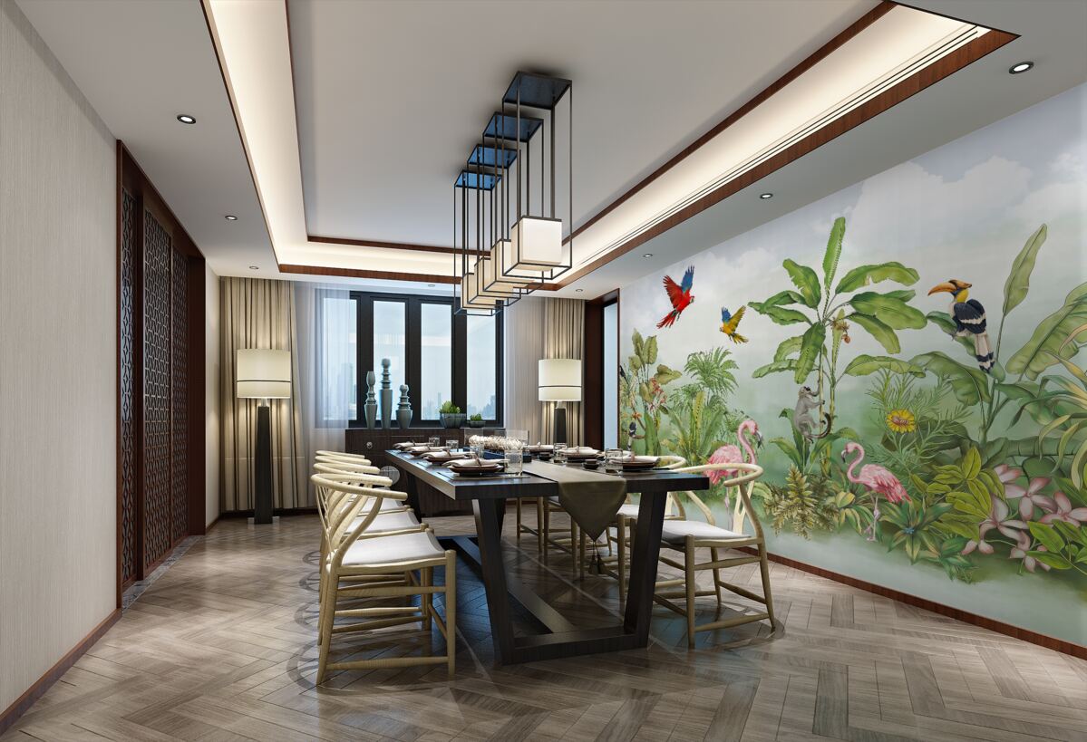 Fototapeta Mgliste zwierzęta z dżungli