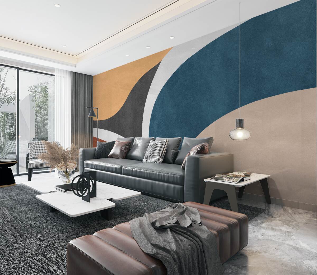 Fototapeta Gładkie abstrakcyjne wzory