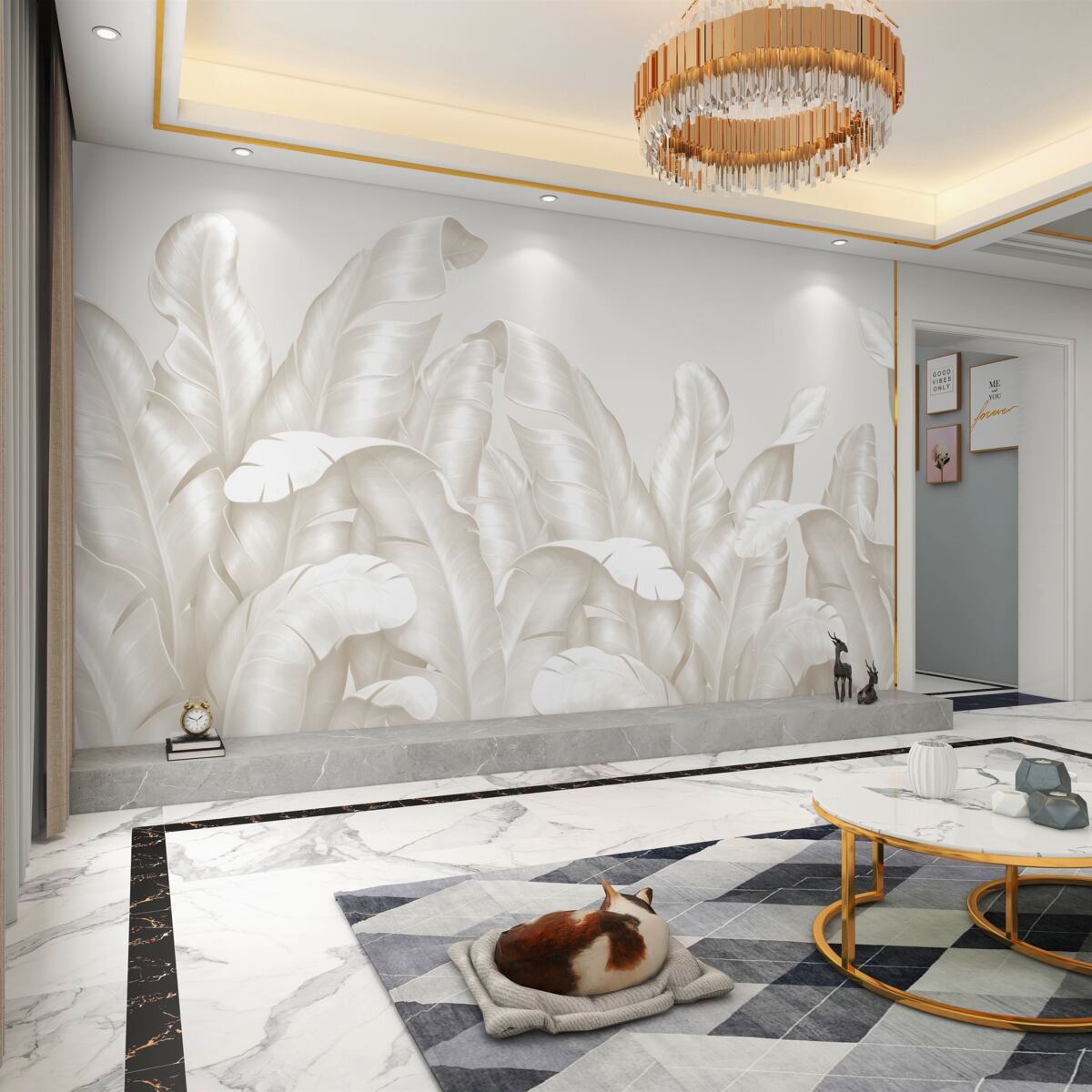 Fototapeta Gęsta tropikalna paproć