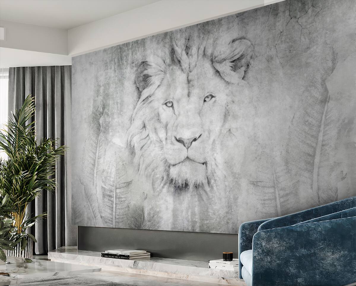 Fototapeta Obraz lwa w tropikach