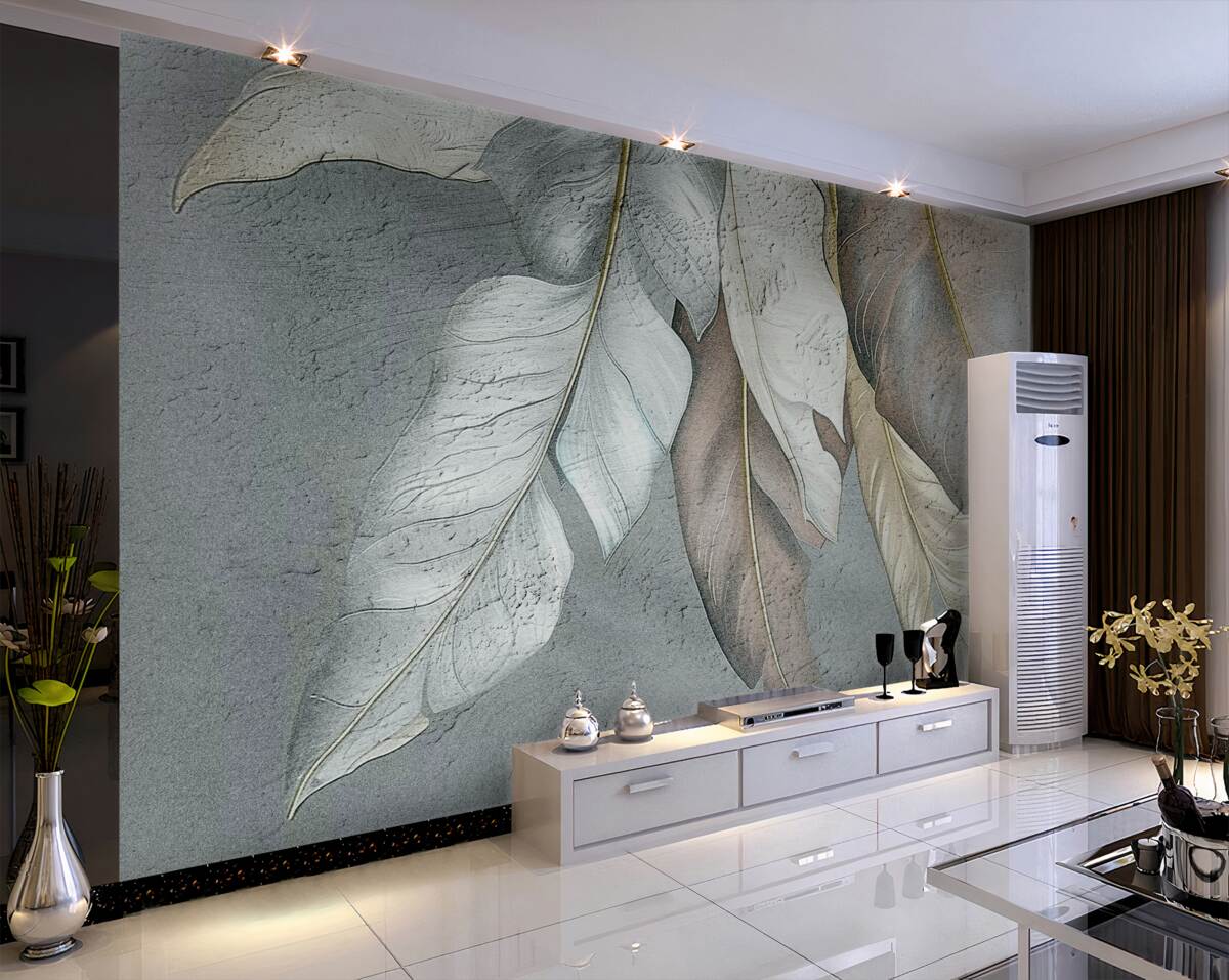 Fototapeta Liście paproci zwisają